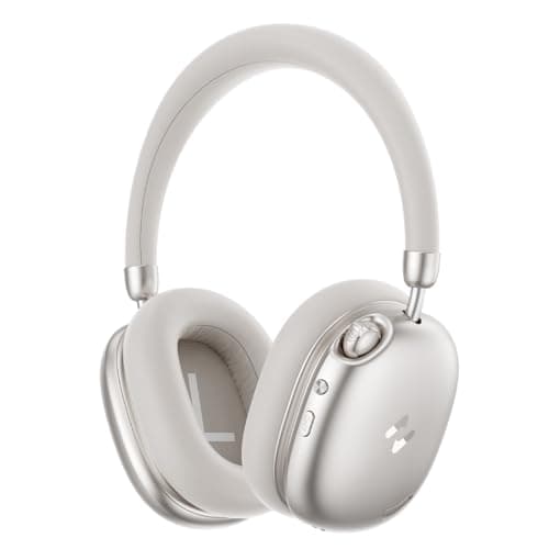 havit Space S1 Hybrid Adaptive Noise Cancelling Headphones, 100H Playtime, 45dB ANC, Bluetooth 6.0, LHDC Hi-Res Audio, Over Ear Wireless Headphones with App EQ, Dual Device, for Travel, Office, Home