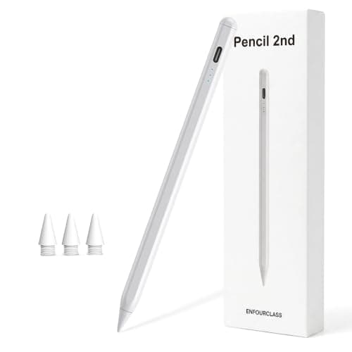 Stylus Pen for iPad 2018-2025, 13 Mins Fast Charging Magnetic Pencil (3X Fast Charge) with Tilt Sensitivity & Palm Rejection for iPad 6-8/9/10/11, Air 3/4/5/M2/M3, Mini 5/6/7, Pro 11/12.9/M4/M5 - Image 1