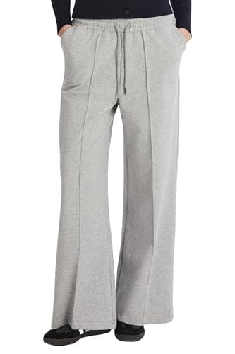 Orolay Womens Wide Leg Sweatpants High Waisted Baggy Pants Fashion Teen Girl Drawstring Athletic Joggers Gray - Image 1