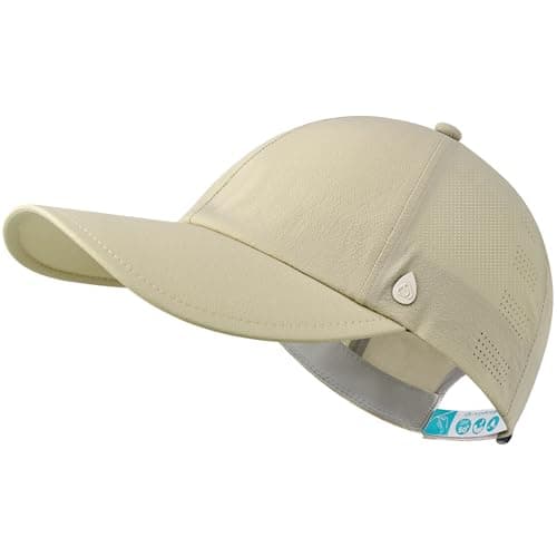 AOPREL Cooling Running Hat for Men & Women Quick-Dry Breathable Performance Hat Lightweight UPF 50+ Unstructured Baseball Cap Camel