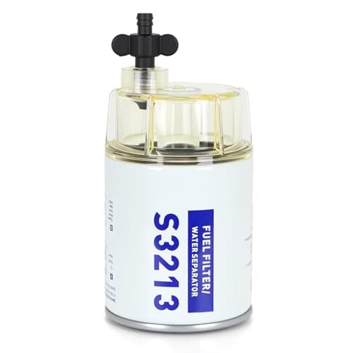 AUIVERED S3213 Fuel Water Separator Filter with Bowl - Replacement for 3/8 Inch NPT Outboard Motor - Fit Mercury Yamaha Marine Engines - Replaces S3214, 35-60494-1, 18-7932-1, 18-17928, 35-809097 - Image 1
