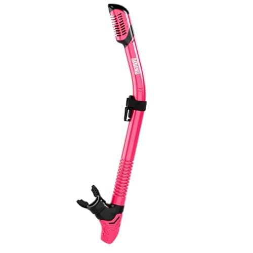 Aegend Diving Dry Snorkel for Adult & Youth - Foldable Snorkeling Gear with Top Dry Valve, Perfect for Snorkeling, Freediving, Swimming and Scuba Diving (Rose Red)