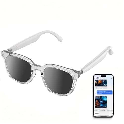 2026 AI Smart Glasses with Bluetooth,Open-Ear Audio Bluetooth Glasses for Women,Real-Time Translation 130+ Languages,AI Meeting Assistant,Gesture Control,9H Battery,35g Lightweight,Daily&Business Use - Image 1