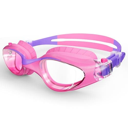 HIGAHY Kids Swim Goggles, Anti-Fog & UV Protection, Leakproof Swimming Goggles for Boys & Girls Ages 6–14 – Comfortable Fit, Wide Clear View, Adjustable Strap - Image 1