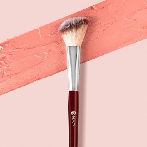 BK BEAUTY 112 SMALL ANGLED FACE BRUSH – Precise Angled Blush Brush for Soft, Natural Blend, Ideal for Blush on Smaller Faces & Highlighting - Thumbnail 6