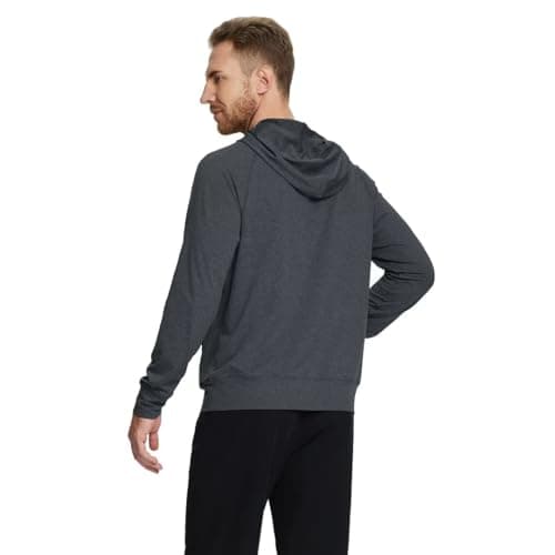 M MAELREG Mens Hoodies Heather Hooded Sweatshirt Performance Athletic Golf Hoodies For Men Quarter Zip Pullover - Thumbnail 4