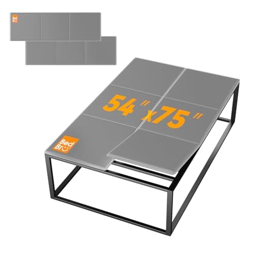 BedBro Bunkie Board Full 10mm (54" x 75") – Gray Under Mattress Support, Anti-Sag & Noise-Free, Breathable Low Profile Bed Board for Metal Frame, Platform & Slatted Beds - Image 1