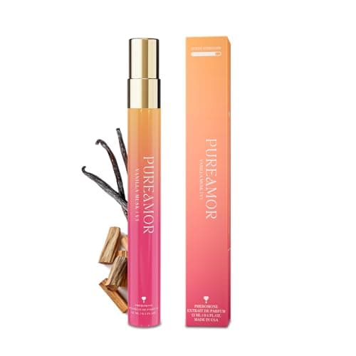 PUREAMOR Pheromone Perfume for Women, Vanilla Musk Extrait de Parfum – Warm Cozy Scent with Vanilla, Soft Woods & Musk, Long Lasting Fragrance, 0.4 oz / 12 ml Travel Size - Image 1