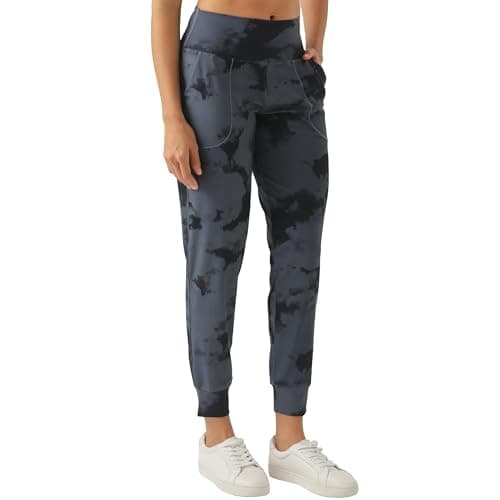 Rrosseyz Women's Joggers with Pockets Lightweight Soft Workout Athletic Pants for Camping Yoga Running(Ink Gray,XL) - Thumbnail 5