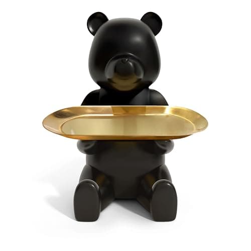Key Bowl for entryway Table, Key Tray Key Dish, Apartment Decor, House Warming Gifts, Unique Home Decor, Bookshelf Decoration, Entryway Decor Ideas & Bedside Table Decor (Matte Black)