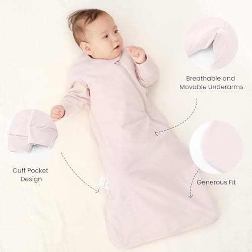 Unisex Sleeping Bag for Babies and Toddlers 1.0 Tog Sleep Sack 18-36 Months, Newborn Sleep Sack, Wearable Blanket Baby, Sleep Sack with Sleeves, Gifts for Baby - Thumbnail 5