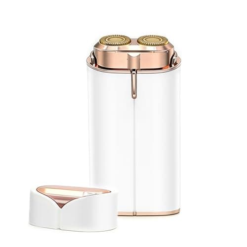 Facial Hair Removal for Women Face, Painless Lady Shaver with LED Light, USB Rechargeable,Dual-Blade Design, Portable Electric Razor Hair Remover Device for Arms/Underarm/Peach Fuzz - Image 1