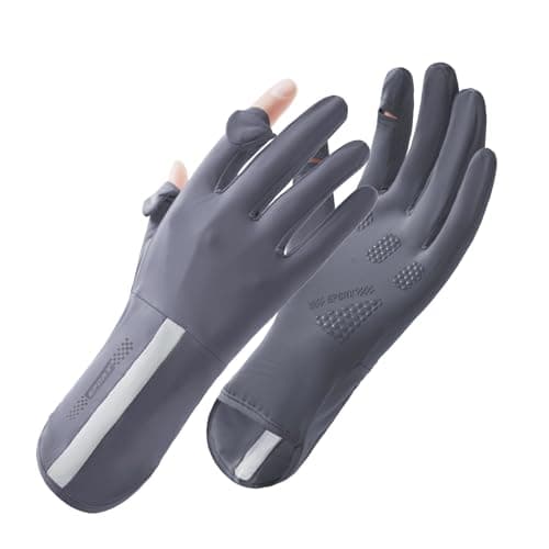 apaepr UV Protection Gloves for Women – Full Finger Sun Gloves, UPF 50+ Driving & Cycling Gloves, Lightweight, Touchscreen, Breathable, Non-Slip for Outdoor Activities (Dark Gray, One Size) - Image 1