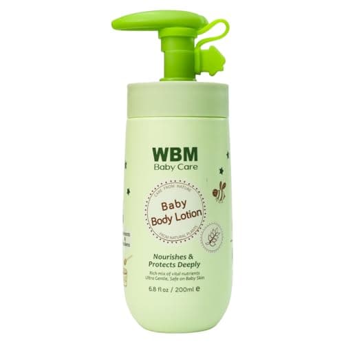 WBM Care Baby Lotion | Nourishing face and body lotion enriched with natural honey and wheat germ oil, gentle and safe for your baby's delicate skin, 6.8 oz - Image 1