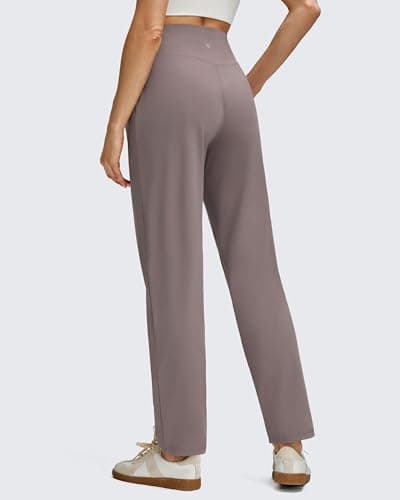 G4Free Women's Tapered Pants with Pockets Comfy Slack Office High Waist Trouser Ankle Casual Pants Dress Work Workout (Taupe,XS,Regular) - Thumbnail 2