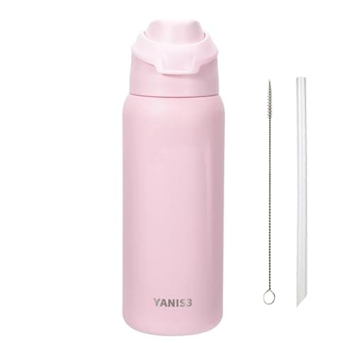 23 oz Vacuum Insulated Thermo Sport Cup, Double-Wall Stainless Steel Car Cup with Leakproof Lid, Sweat-Proof Travel Mug for Office Commute, Workouts, Campus Life and Outdoor Adventures (Pink) - Image 1
