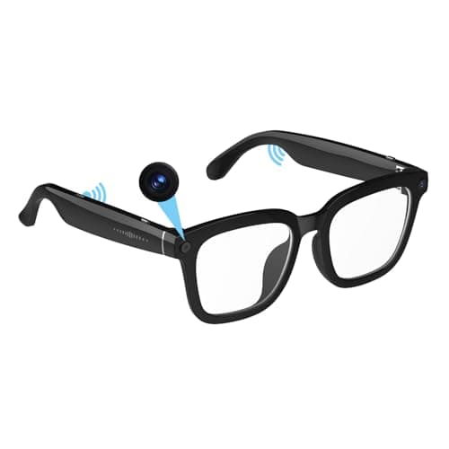 SZXWL Ai Smart Glasses with Camera, 8MP Anti-Shake Camera Glasses, Voice Assistant, Supports Photo/Video/Audio Recording, with AI Assistant/AI Translation/Bluetooth Calling (Anti-Blue Light Glasses) - Image 1