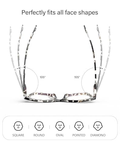OUKEMAX 3-Pack Women's Reading Glasses with Blue Light Blocking and Anti-Glare Features A4 - Thumbnail 5