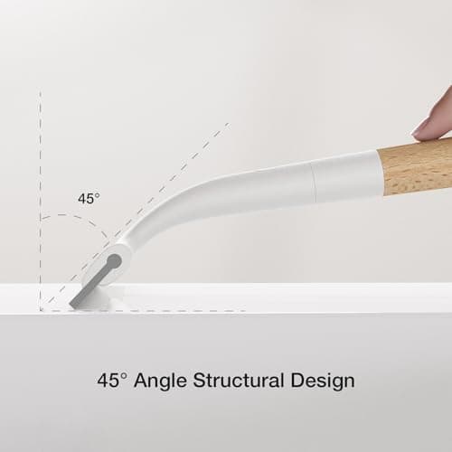 Silicone Shower Squeegee for Glass & Doors, Diveotree Multi-Purpose Squeegee for Bathroom Shower/Windows/Glass/Door, Heavy Duty Scrubber for Car Windshield Cleaning (White, 2pack) - Thumbnail 5