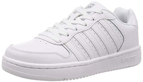 K-Swiss Women's Court Palisades Sneaker, White/Gray, 9.5 M - Image 1