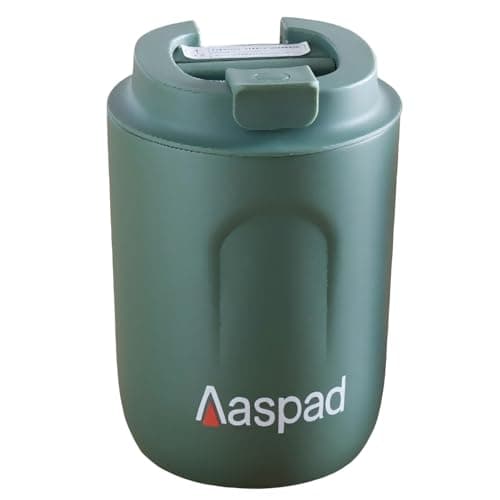 Aaspad Coffee Tumbler 8 Oz-12 Oz Standard Medium Espresso travel mug Stainless Steel Double Wall Vacuum Insulated metal cups with Leak proof lid Thermal or iced Cappuccino Latte Americano Office gift - Image 1