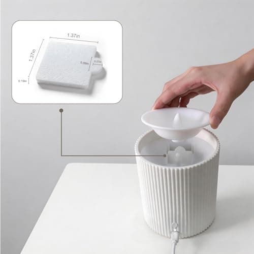 2 in 1 Waterless Essential Oil Diffuser and 3D Wick and Realistic Flame Candle,Flameless Candle Diffuser,USB Power Supply LED Candle Waterless Diffuser 12PCS Cotton Pads(No Rechargeable Battery) - Thumbnail 4