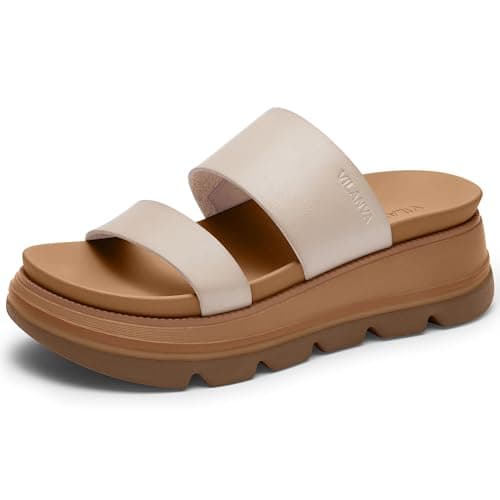 Vilanva Women's platform sandals Nude Size 6 - Image 1
