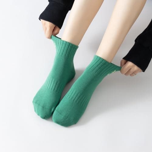 Babipany Cute Pilates Socks with Grips for Women Cute Grippy Socks for Yoga Dance Work out - 3 Pairs - Thumbnail 2