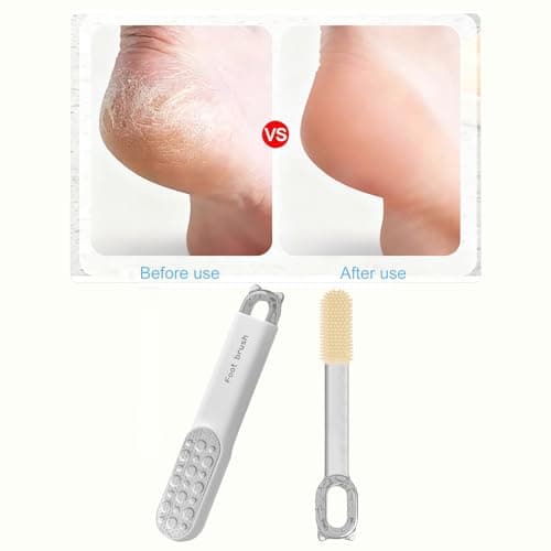 Stainless Steel Foot File, 2-in-1 Sided Pedicure Callus Remover (White) - Thumbnail 4
