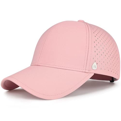 AOPREL Baseball Cap Breathable Mesh Golf Hat Quick Dry Adjustable Baseball Hats for Men and Women Sport Running Workout Pink - Image 1