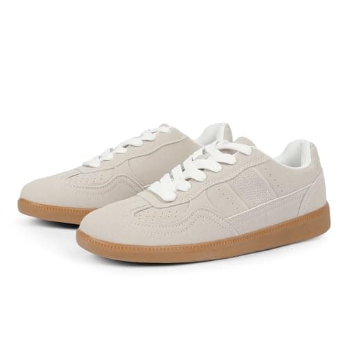 Tigeridea Sliver Sneakers for Women Flat Dressy Rounded Toe Summer Womens Lace up Sneakers Comfortable Causal Tennis Shoes Size 9 - Thumbnail 5