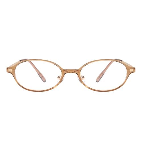 SODQW Small Retro Oval Fake Glasses for Women Fashion Blue Light Non Prescription Eyeglasses to Cosplay