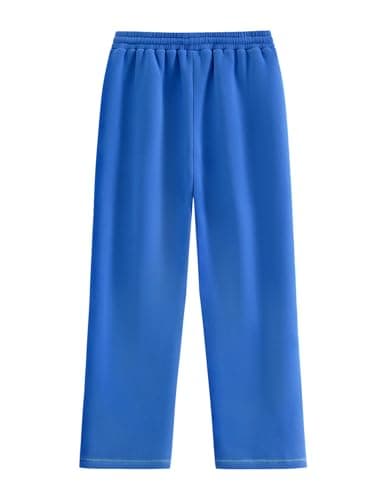Aelfric Eden Wide Leg Sweatpants Fleece Classic Cloud Baggy Sweat Pants Lounge Pants Fall Outfits Blue X-Large - Thumbnail 2