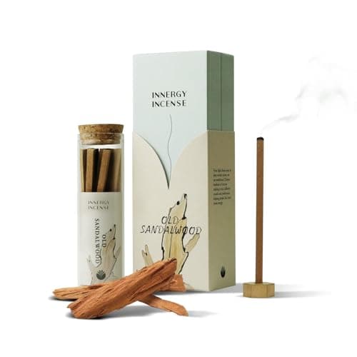 Innergy All Natural Incense Sticks, No Bamboo Core - Sandalwood for Soothing Yoga, Meditation & Relaxation - Image 1