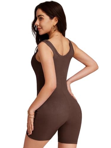 VUTRU Womens Jumpsuits Shorts Rompers Workout One Piece Bodysuits Ribbed Yoga Summer Vacation Outfits 2026 - Thumbnail 2