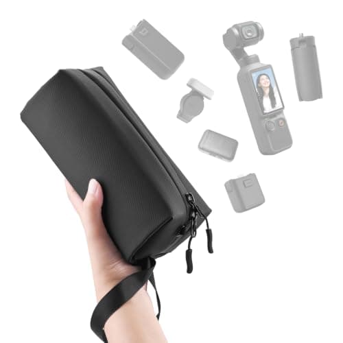 Flymile Pocket 4 3 Case for DJI Osmo/Xtra Muse, for Insta360 Luna Ultra Storage Shoulder Bag, Travel Pouch Protective Cover for DJI Osmo Pocket 4/3 Creator Combo Protector Accessories