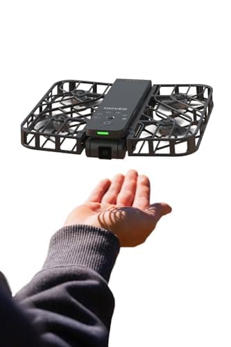 HOVERAir X1 Drone with Camera, Self-Flying Camera Drone with Follow Me Mode, Foldable Mini Drone with HDR Video Capture, Palm Takeoff, Intelligent Flight Paths, Hands-Free Control Black (Standard) - Image 1