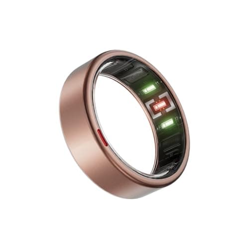 POBOVi Gen 2 Titanium Smart Ring for Women & Men, Sleep & Heart Rate Tracker, No Subscription, Size Before You Buy (Rosegold, 11) - Image 1