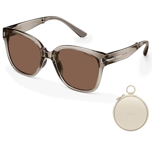 BENEUNDER Polarized Sunglasses for Men Women, Ultra Lightweight Folding Sunglasses with Organizer - Image 1