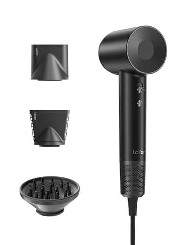 Laifen Swift Special Hair Dryer, High Speed 200M Ionic Blow Dryer with 110, 000 RPM Brushless Motor for Fast Drying, Low Noise, Hairdryer with Magnetic Nozzles, HD501 - Image 1
