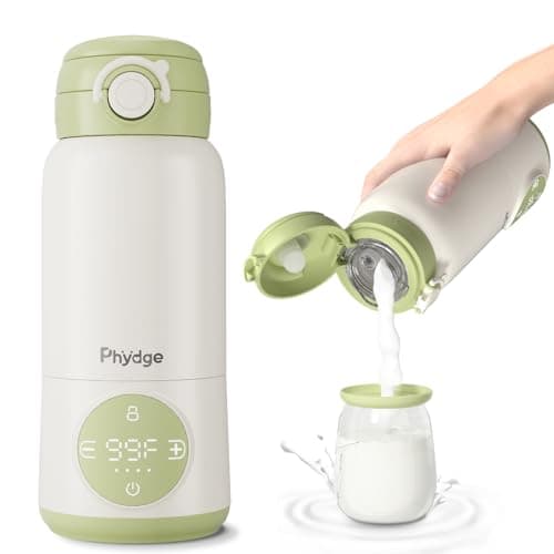 Portable Bottle Warmer for Travel, 15oz Capacity Portable Milk Warmer for Baby, Formula, Breast Milk & Water, On The Go Bottle Warmer with Long Battery Life, Even Heating, Precise Temperature Control - Image 1