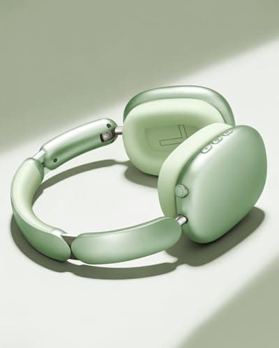 Wentronic Y02 Active Noise Cancelling Headphones, Wireless Over-Ear Bluetooth 5.4 Headphones, Multiple Modes, 60H Playtime, Hi-Res Audio, Big Bass, Foldable Lightweight for Travel Home Office, Green - Thumbnail 2