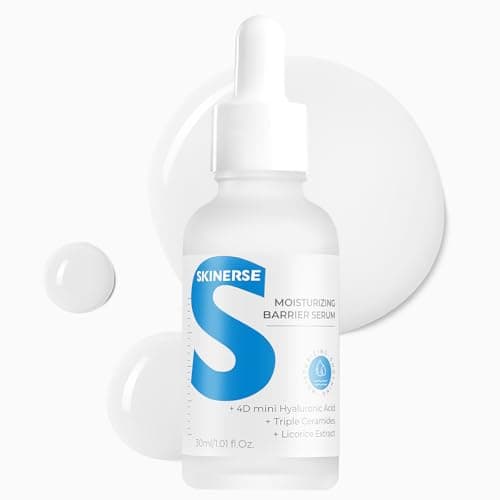 SKINERSE Moisturizing Barrier Serum, 4D Hyaluronic Acid Serum for Face with Vitamin B5 and Ceramides, Anti-Aging Hydrating, Plump and Repair Dry Skin, Daily Skin Care Treatment 1oz - Image 1