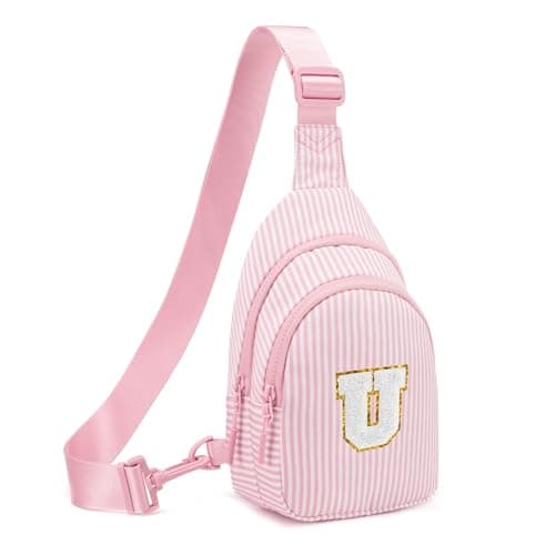Viverte Gifts for 8 9 10 11 12 13 14 Year Old Girls Sling Bag Crossbody Bags Fanny Pack for Teen Girls Personalized Gifts for Women (Light Pink-U) - Image 1