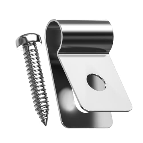 DfuGift [with 100 Screws] 100 Pack Stainless Steel Wire Fence Clips, Heavy Duty Fencing Mounting Fasteners for 12-16 Gauge Welded Wire, Rust-Resistant Clips for Wood, Metal or Vinyl Posts - Thumbnail 3