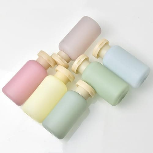 3.4oz Travel Shampoo Bottle with Flip Cap, Leak Proof Plastic Squeeze Bottles, Reusable Empty Travel Shampoo and Conditioner Bottles for Creams, Lotion, Foundation, Conditioner (Forest Series, 4Pcs) - Thumbnail 5