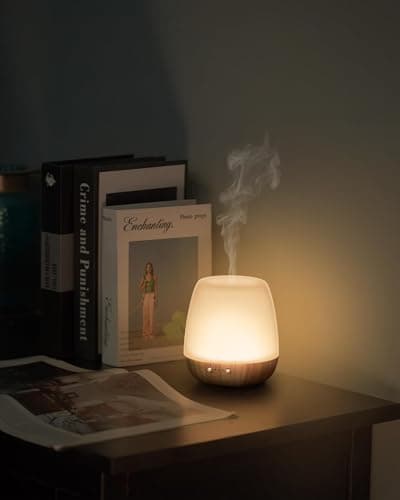 Onaboviva Essential Oil Diffuser -2.4MHz Ultrasonic Glass Diffuser for Home&Commercial,180ml, Pulse&Continuous Mist, 1/3/8H Timer, Waterless Auto-Off, Silent (≤25dB), Aromatherapy Diffuser with Light - Thumbnail 6
