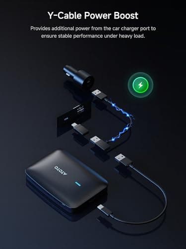 Magic CarPlay Box, Wireless CarPlay Adapter Supports for Netflix/YouTube/TF Card, 2GB+16GB AI Box Carplay, Plug & Play, Drivechat with AI Skills, Dual WiFi, Bluetooth, Fits for OEM Wired CarPlay Cars - Thumbnail 6