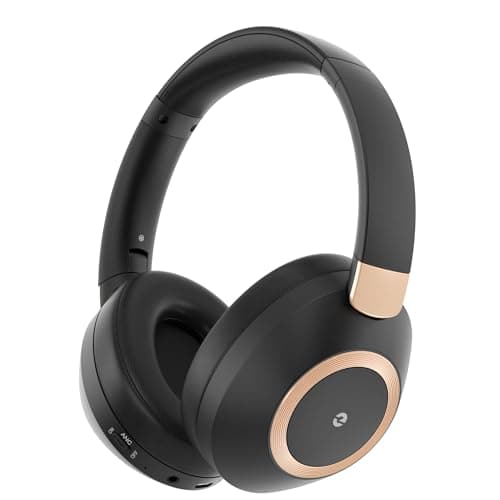 EAORUL Active Noise Cancelling Headphones, 100H Playtime Headphones Wireless Bluetooth, Bluetooth Headphone with Mic, Over Ear Wireless Headphone with Deep Bass,Fast Charging for Travel - Image 1