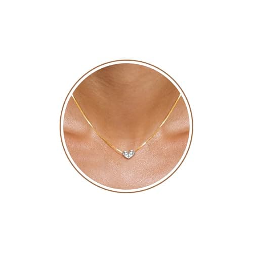 Btysun April Birthday Gifts for Women, Birthstone Necklace for Women Mothers Day Gifts Adjustable Dainty Gold Necklace with 2 Birthstone Anniversary Stocking Stuffers - Image 1